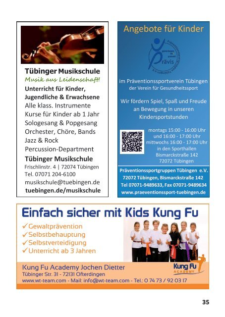 Aktion Kindertraum Tübingen/Reutlingen/Esslingen/Villingen-Schwenningen/Sigmaringen 2019