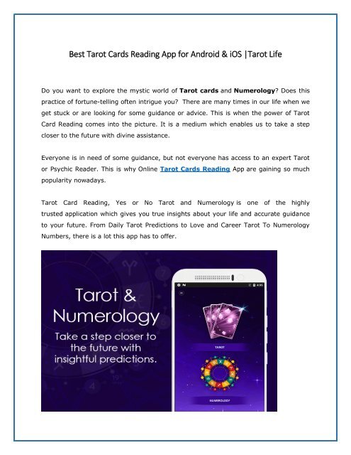Best Tarot Cards Reading App for Android &amp; iOS