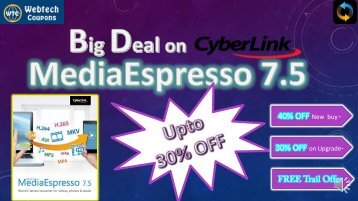 Cyberlink mediaespresso 7.5 Coupon code