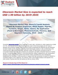 Oleoresin Market Size is expected to reach USD 1.99 billion by 2019-2025 