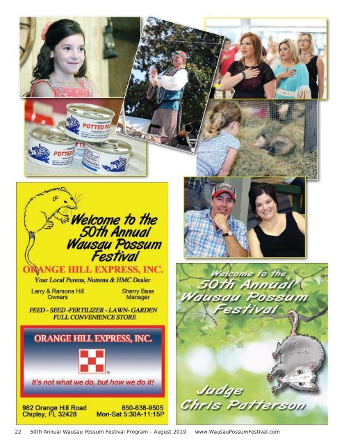 2019 Possum Festival Program