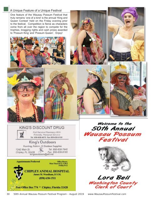 2019 Possum Festival Program