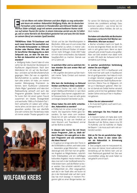 TRENDYone | Das Magazin - Allgäu - Juli 2019
