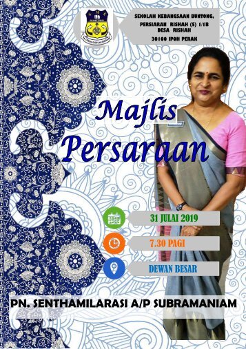 MAJLIS PERSARAAN PN. SENTHAMILARASI 31 JULAI 2019