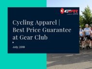 Cycling Apparel