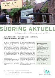 Südring Aktuell Juni 2011 - Leben mit Behinderung Hamburg