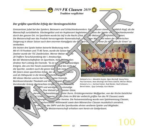100 Jahre FK Clausen