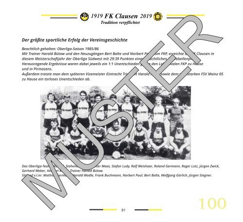 100 Jahre FK Clausen