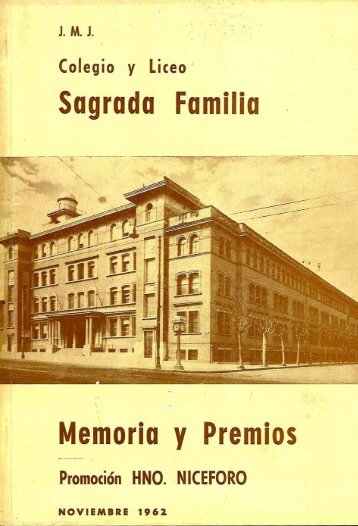Anuario 1962 - Colegio Sagrada Familia, Montevideo.