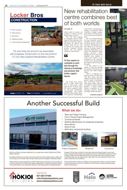 Waikato Business News July/August 2019