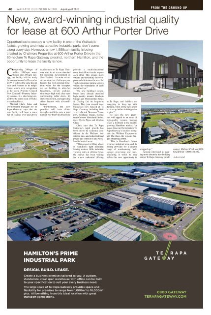 Waikato Business News July/August 2019