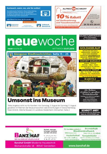 31.07.2019 NEUE WOCHE