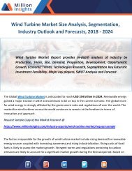 Wind Turbine Market Size Analysis, Segmentation, Industry Outlook and Forecasts, 2018 - 2024