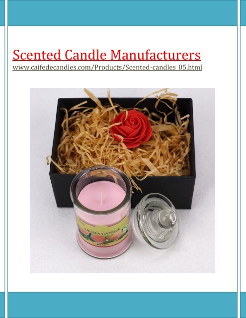 scented candle manufacturers