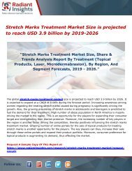 Stretch Marks Treatment Market Size is projected to reach USD 3.9 billion by 2019-2026 
