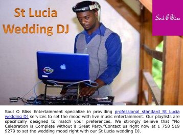 St Lucia Wedding DJ