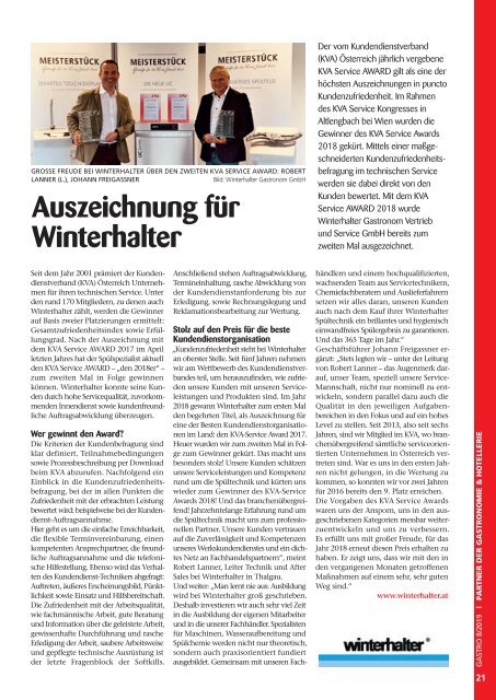 GASTRO das Fachmagazin 8/19