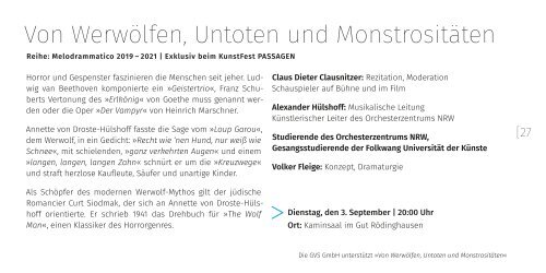 Programmheft - KunstFest PASSAGEN 2019 (31.08.-15.09.)