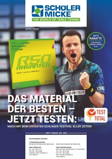 TT-Zentrum Blaschek Gesamtkatalog 2019-20