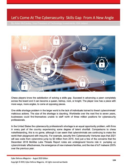 Cyber Defense eMagazine August 2019