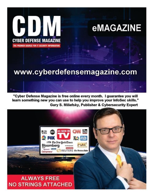 Cyber Defense eMagazine August 2019