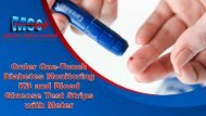 Order One-Touch Diabetes Monitoring Kit and Blood Glucose Test Strips with Meter