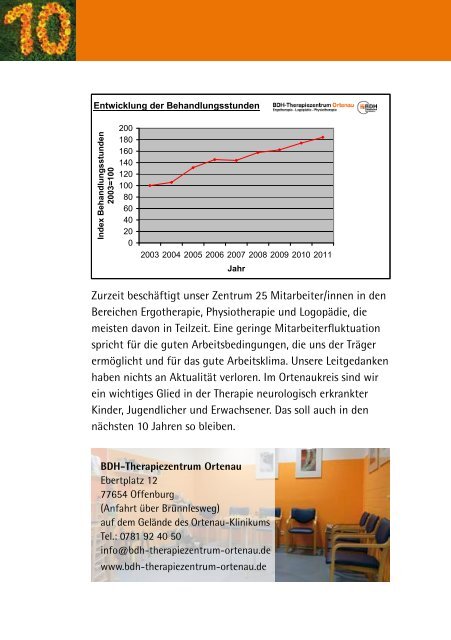 10 Jahre BDH-Therapiezentrum Ortenau