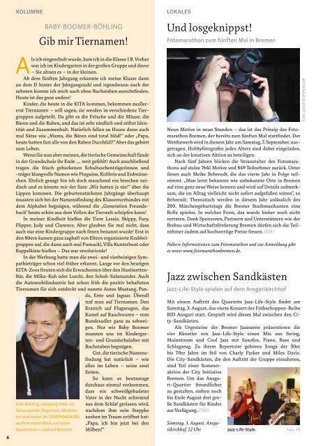 STADTMAGAZIN Bremen August 2019