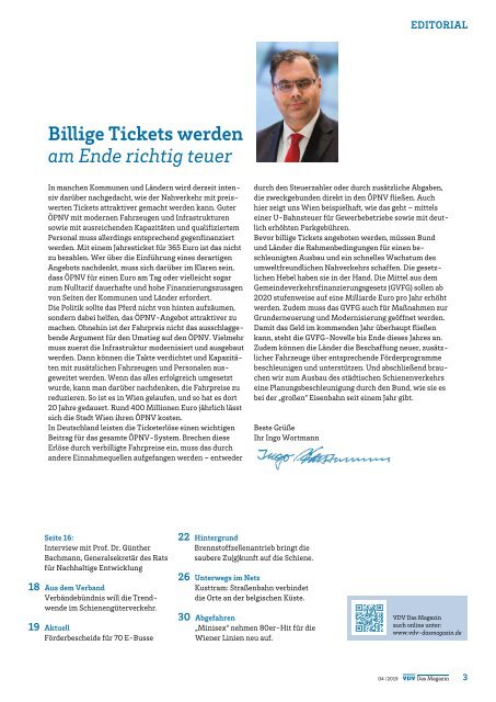 VDV Das Magazin Ausgabe 4/2019