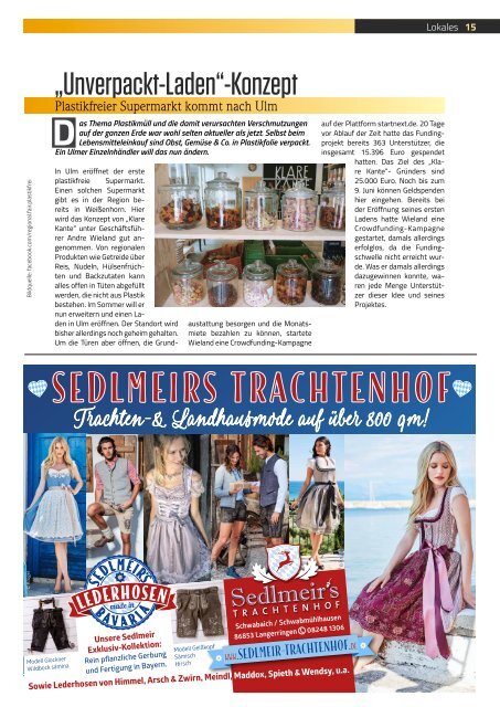 TRENDYone | Das Magazin - Ulm / Neu-Ulm  - Juni 2019