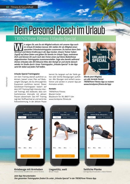 TRENDYone | Das Magazin - Ulm / Neu-Ulm  - Juni 2019