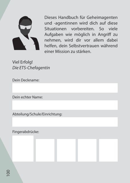 Handbuch für Geheimagenten und -agentinnen