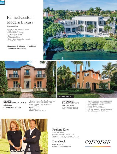 Palm Beach Real Estate Guide August 2019