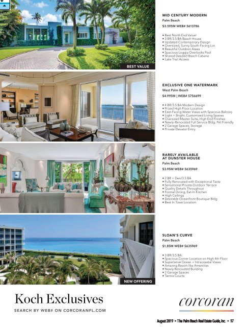 Palm Beach Real Estate Guide August 2019