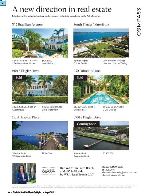 Palm Beach Real Estate Guide August 2019