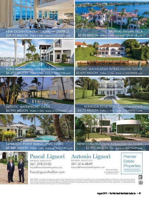 Palm Beach Real Estate Guide August 2019