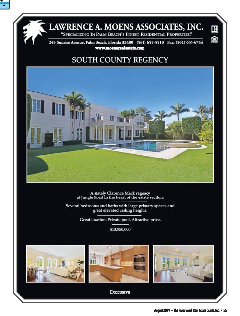 Palm Beach Real Estate Guide August 2019