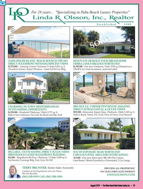 Palm Beach Real Estate Guide August 2019
