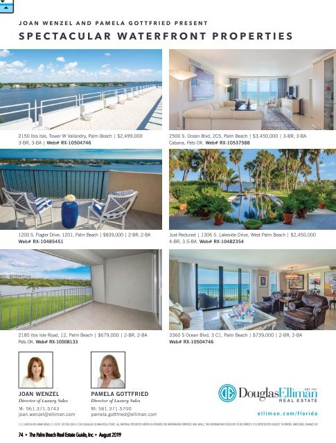 Palm Beach Real Estate Guide August 2019