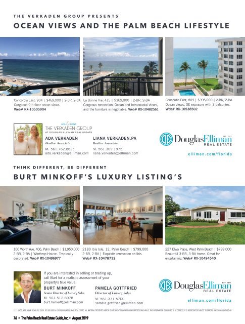 Palm Beach Real Estate Guide August 2019