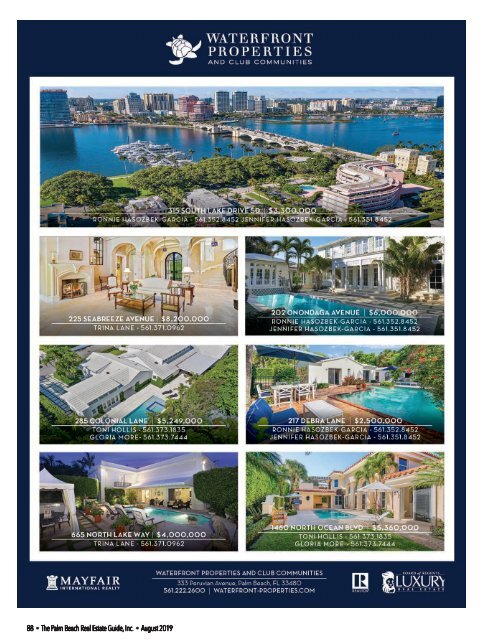 Palm Beach Real Estate Guide August 2019