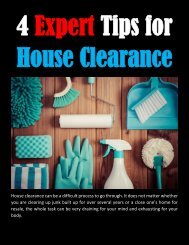 4 Expert Tips for House Clearance