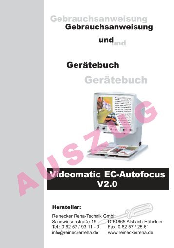 Gerätebuch - Reinecker Reha-Technik