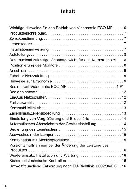 Videomatic ECO MF - Reinecker Reha-Technik