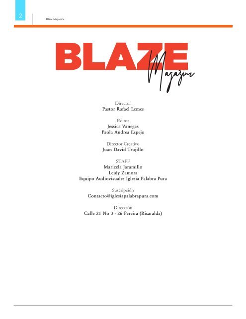 BLAZE MAGAZINE EDICIÓN 3