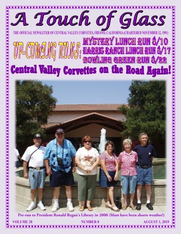 Central Valley Corvettes of Fresno - August 2019