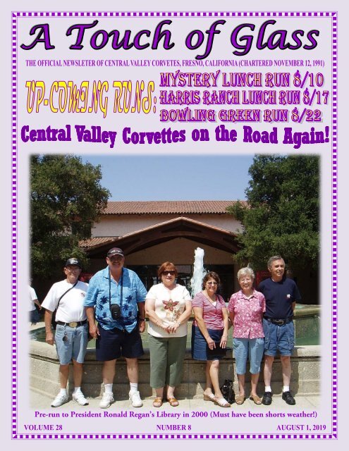 Central Valley Corvettes of Fresno - August 2019