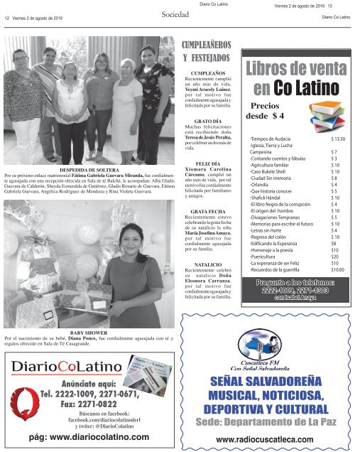 Edicion 02 de agosto 2019