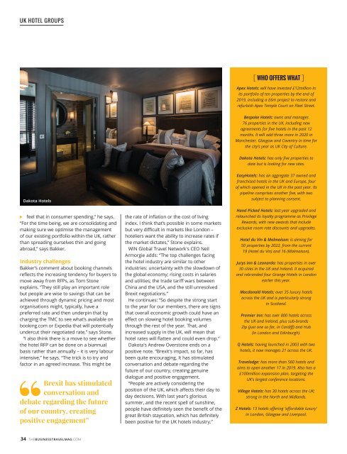 The Business Travel Magazine Aug/Sept 2019