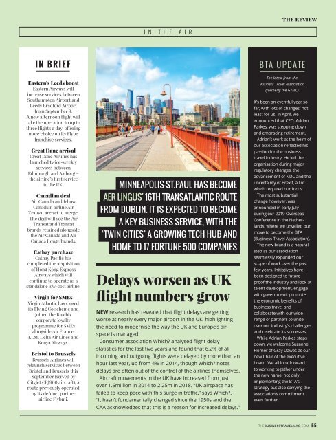 The Business Travel Magazine Aug/Sept 2019
